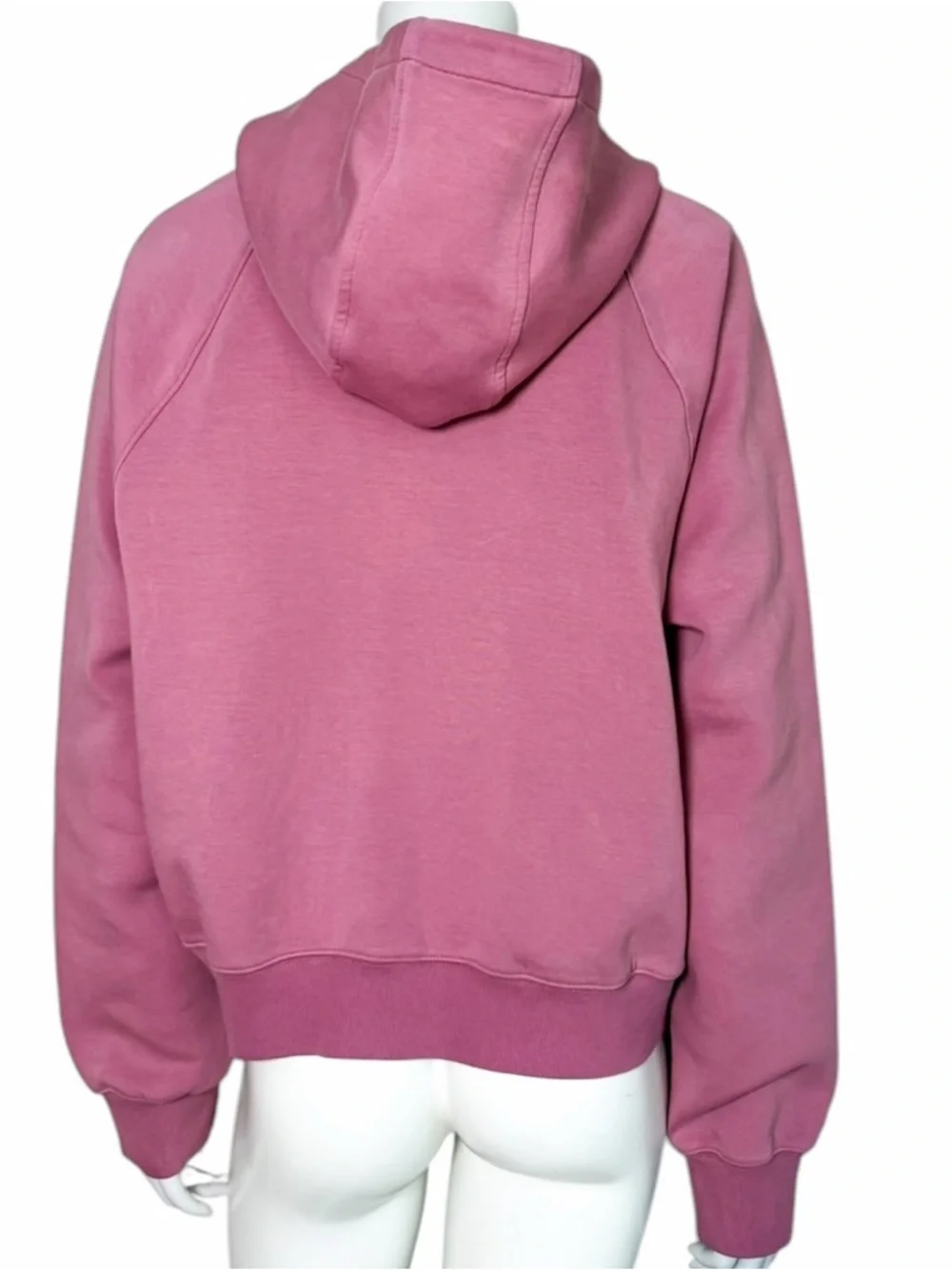 Abercrombie YPB Neoknit Max Zip Hoodie Pink Oversized Fleece Jacket Large